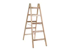 KRAUSE Klapp-Holzleiter 2x5 Sprossen – Produktbild 1 von 1