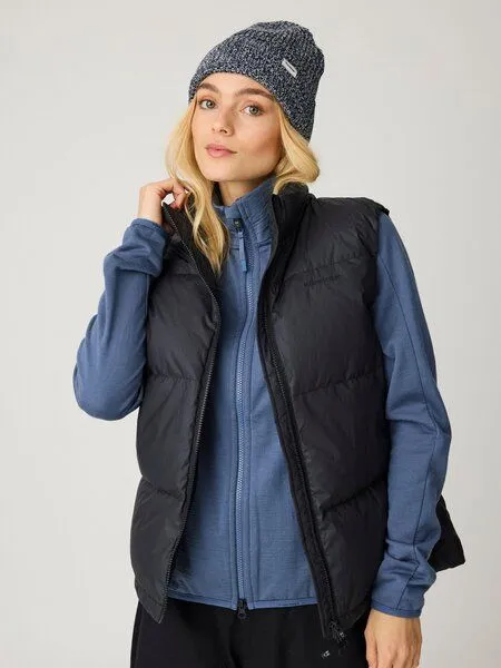 KnowledgeCotton Apparel KnowledgeCotton Apparel Beanie aus gezwirntem Garn aus Bio-Baumwolle, Blau-night-sky, – Produktbild 2 von 4
