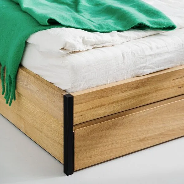 ekomia ekomia Bett Luna Storage, Weiß, – Produktbild 3 von 4