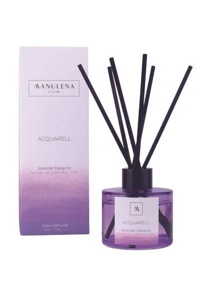 Manulena Manulena Diffuser mit Duftstäbchen Acquarell (100ML), Lila, – Produktbild 1 von 2