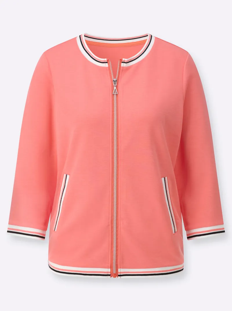 Witt Sweatjacke, Koralle, – Produktbild 1 von 2