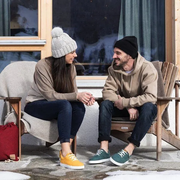 Gottstein Gottstein Wool Walker 101 - Woll Sneaker für Damen & Herren aus 100% Schurwolle, Dunkel-grün, – Produktbild 2 von 4
