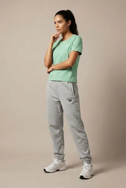 THE FACE OF ELEMENTS The Face of Elements Essential - Relaxed Fit Sweatpant aus Bio-Baumwolle, Heather grey (grau), – Produktbild 1 von 4