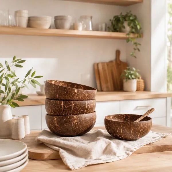 pandoo pandoo Kokosnuss Schalen 2er Set - 100% Naturprodukt – Produktbild 4 von 4