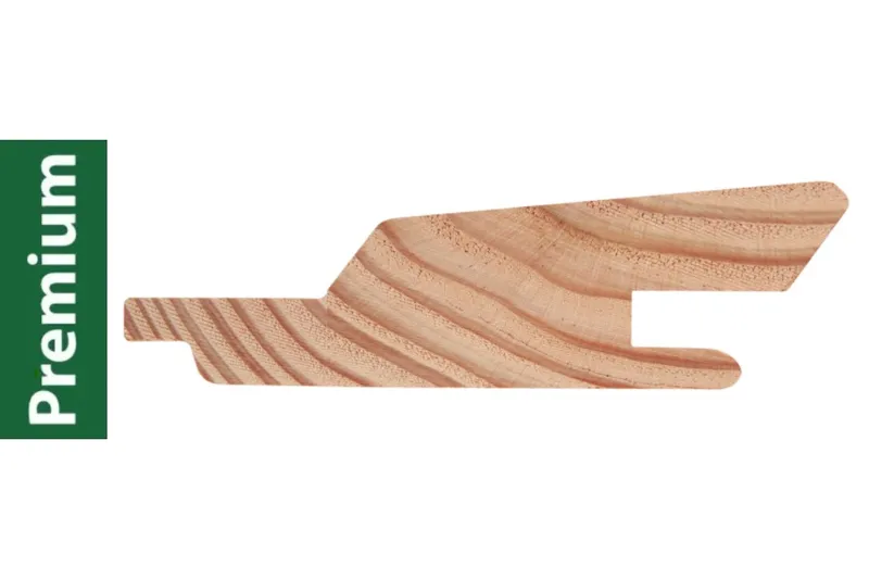woodstore24 Douglasie Premium Fassadenverkleidung, Massivholz, Rhombusprofil mit Nut und Feder, 27 x 96 mm in 2,00 m Länge - natur – Produktbild 1 von 1