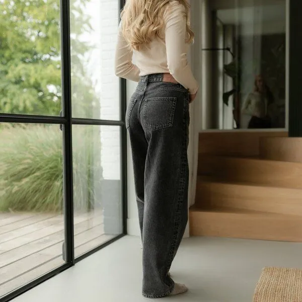 NORDLICHT NORDLICHT Barrel Jeans Juna, Dunkelgrau, – Produktbild 2 von 4