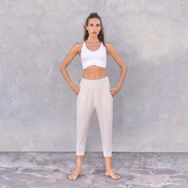 Jaya Jaya CAROLINA - Damen - Bra für Yoga aus Biobaumwolle, White/weiß, – Produktbild 4 von 4