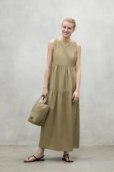Ecolaf Ecolaf Bossa Dress, Insence / olive, – Produktbild 1 von 3