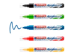 Edding 5er Set edding Acrylmarker "Acrylic 5100" basic, Rundspitze 2-3mm, farbig sortiert – Produktbild 1 von 1