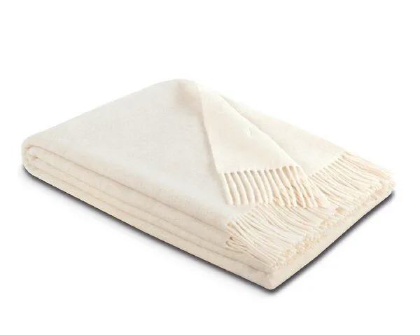 biederlack biederlack Plaid Wohndecke wunderschöne Farben Wolle-Kaschmir-Mix -jetzt in 2 Größen, Marmor-stone neu, – Produktbild 2 von 4