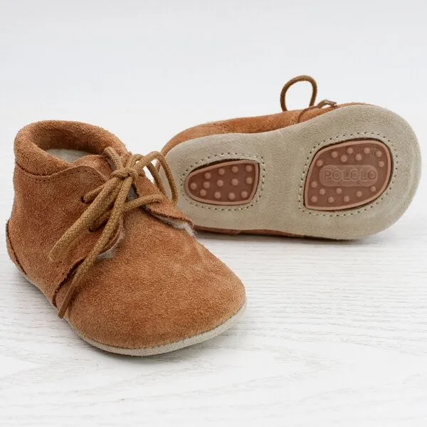 Pololo Pololo Laufanfänger-Barfußschuh Porto mit Wollfutter, 3 Farben, Braun, – Produktbild 4 von 4