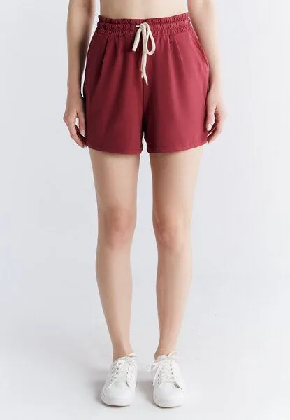 Leela Cotton Damen Pyjama Short aus 100% Bio-Baumwolle Schlafhose Leela Cotton 1440, Rosarot, – Produktbild 1 von 4