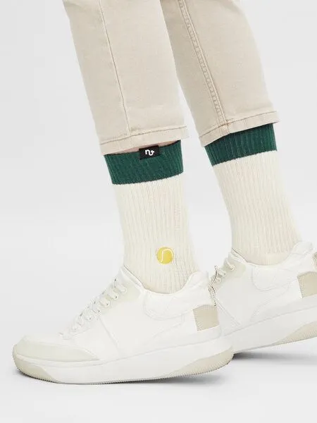 Natural Vibes Natural Vibes Tennis Socken | Bio GOTS | Tennissocken | Bunte Socken | Herren Damen Socken – Produktbild 2 von 3