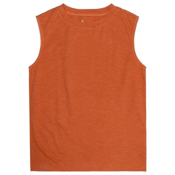 KnowledgeCotton Apparel KnowledgeCotton Apparel Gestreiftes Top Slub, Red stripe, – Produktbild 1 von 3