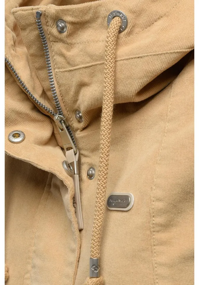 ragwear ragwear Cordjacke Alvena Cordy YOUMODO Sportliche leichte Kordjacke mit Kapuze, Braun, – Produktbild 5 von 5