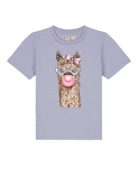 watabout.kids watabout.kids T-Shirt Kinder Alpaka, Lavender, – Produktbild 1 von 2