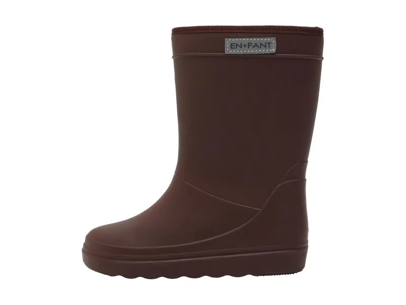 En Fant Kinder Thermo Gummistiefel mit Schurwoll-Fell coffee bean Gr.30, Braun, – Produktbild 2 von 2
