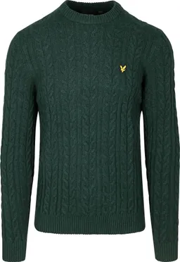 Lyle and Scott Lyle & Scott Cable Pullover Dunkelgrün - Größe XL – Produktbild 1 von 1