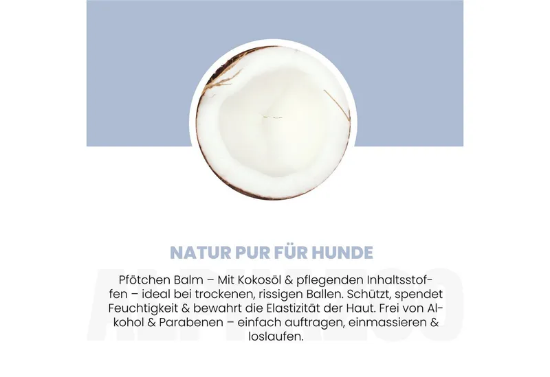 ALPHAZOO ALPHAZOO Pfotenpflege Pawtable Pfotenpflege für Hunde 3 x 4,6g, (3-St., Sanfter Pfotenstick für Unterwegs), Kompakter Pfotenbalsam Stick, ideal für unterwegs – Produktbild 4 von 5