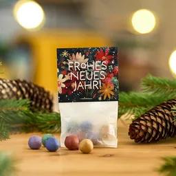 Die Stadtgärtner Die Stadtgärtner 10x5 Blumenmurmeln im Tütchen "Frohes Neues Jahr" I Frohes Neues Jahr I Gastgeschenk zu Silvester oder Neujahr I Happy New Year – Produktbild 1 von 1