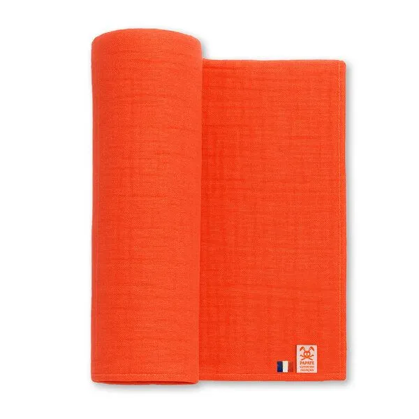 PAPATE PAPATE Maxi-Mulltuch aus Bio-Baumwolle, Rot, – Produktbild 1 von 4