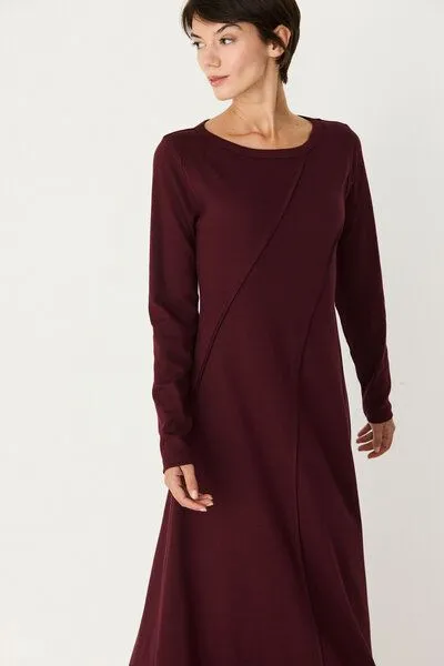 SKFK SKFK Langarm-Kleid KARLOTA, Chocolate, – Produktbild 4 von 4
