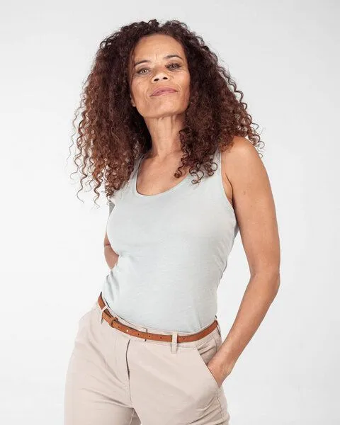 Alma & Lovis Alma & Lovis Top aus Bio-Baumwolle | Basic Top, Mint, – Produktbild 1 von 3