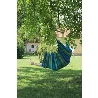 MacaMex MacaMex Cayo Grande Hängestuhl, Hängesessel aus langfasriger Baumwolle, Dorada (blau), – Produktbild 1 von 1