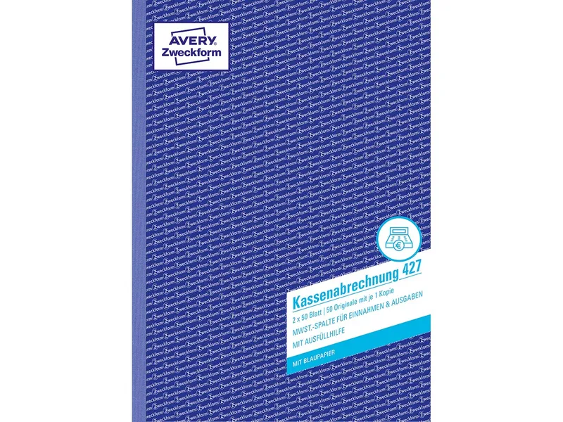 Avery Zweckform Avery Zweckform Formularbuch '427' Kassenabrechnung ECF – Produktbild 2 von 3