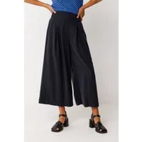 SKFK SKFK Damen vegan Hose Weites Bein Enetz Schwarz – Produktbild 1 von 1