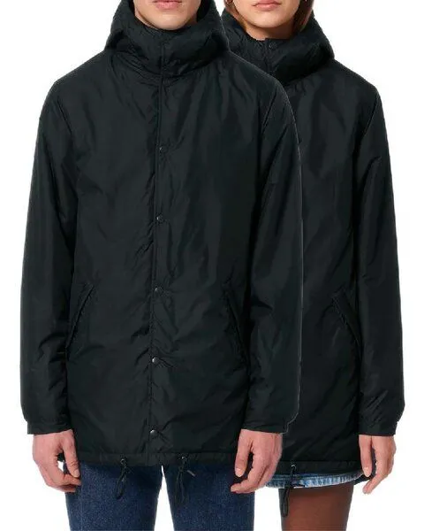YTWOO YTWOO Unisex Parka aus recyceltem PET, Padded Parker, in verschiedenen Farben und Mustern, Schwarz, – Produktbild 1 von 4