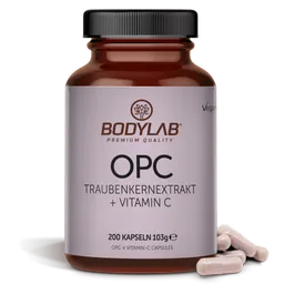 Bodylab24 OPC Traubenkernextrakt + Vitamin C (200 Kapseln) – Produktbild 1 von 1