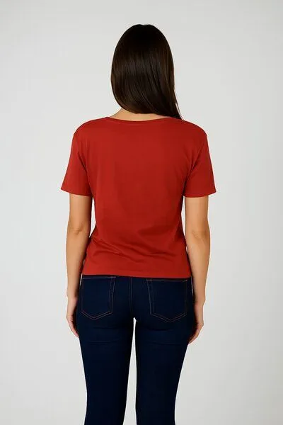 TORLAND TORLAND Damen T-Shirt SERENA, Rot (red), – Produktbild 3 von 3