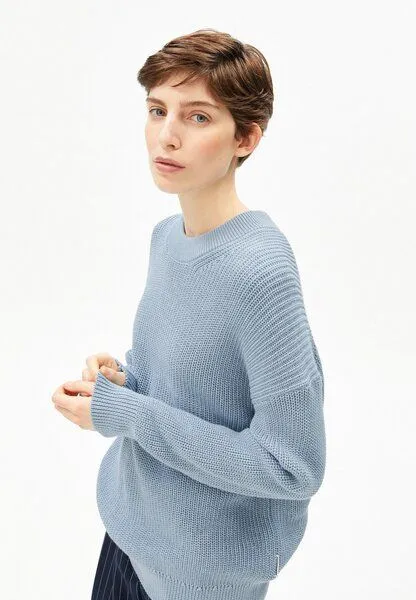 ARMEDANGELS ARMEDANGELS VANISÉ Damen Pullover aus Bio-Baumwolle, Blue glow-dark blue glow, – Produktbild 3 von 4