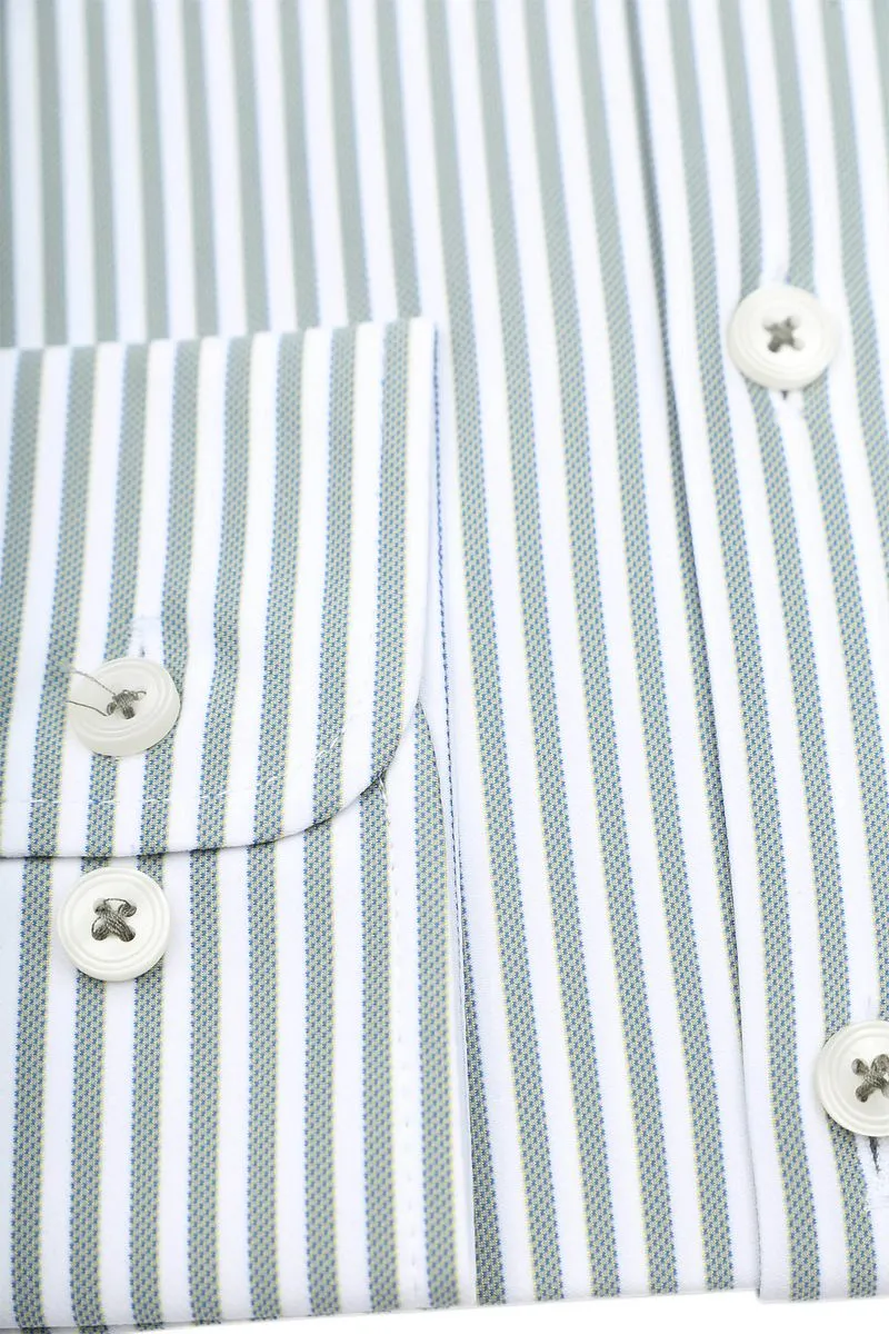 Pure Pure The Functional Shirt Streifen Grün - Größe 38 (S), Grün, – Produktbild 2 von 2