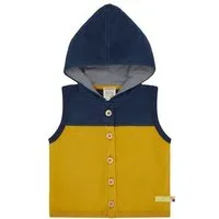 loud proud loud + proud Babys & Kinder Weste aus Baumwoll-Fleece, GOTS-zertifiziert, Curry(gelb), – Produktbild 1 von 1