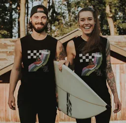 Zeachild Zeachild Retrosurfer Karo Unisex Tanktop Achselshirt – Produktbild 1 von 1