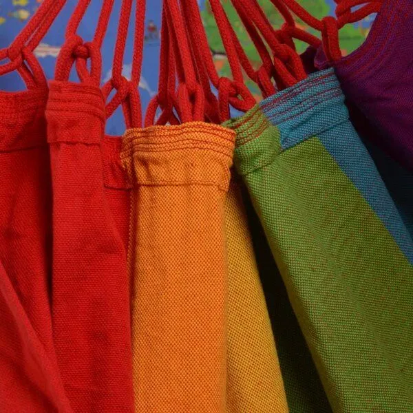 HängemattenGlück HängemattenGlück Anjo, Hängesitz für Kinder aus Bio-Baumwolle, Rainbow, – Produktbild 5 von 6