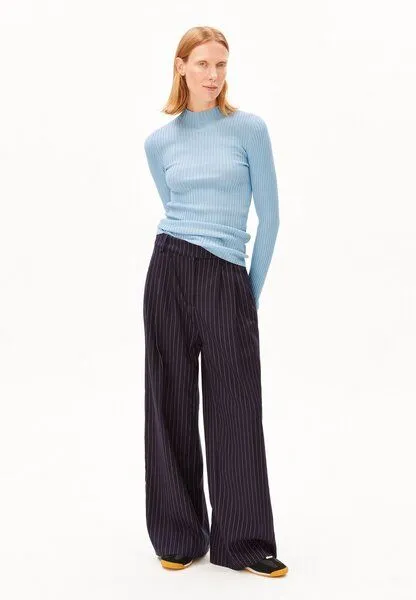 ARMEDANGELS ARMEDANGELS ALAANIA Damen Pullover Slim Fit aus Bio-Baumwolle, Blue glow, – Produktbild 4 von 4