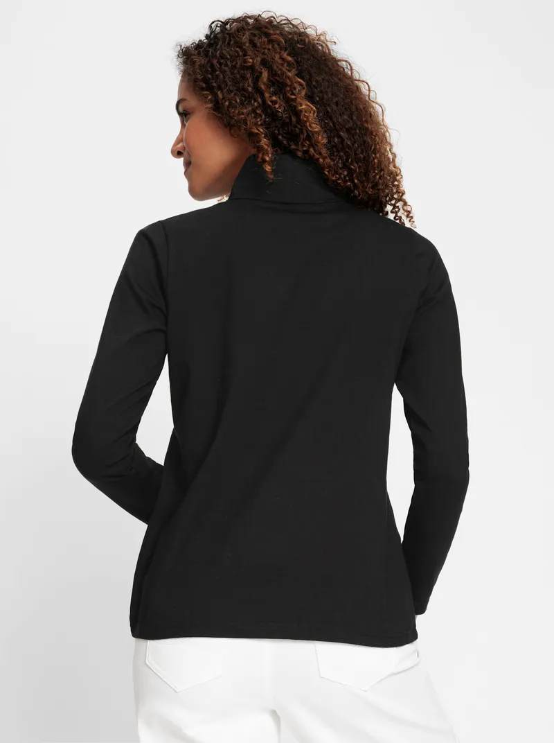 Witt Rollkragenshirt schwarz, Schwarz, – Produktbild 2 von 3