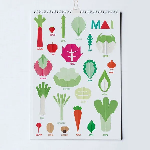 roots of compassion roots of compassion Saisonkalender von Pia Kraftfutter - 100 % Öko - saisonal, Obst, Gemüse, bio, Geschenk – Produktbild 4 von 4