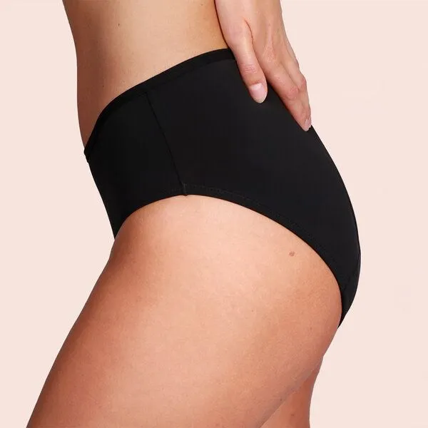Taynie Mittelstarke Periodenunterwäsche 60°C Taynie Beach Bikinihose, Schwarz, – Produktbild 4 von 4