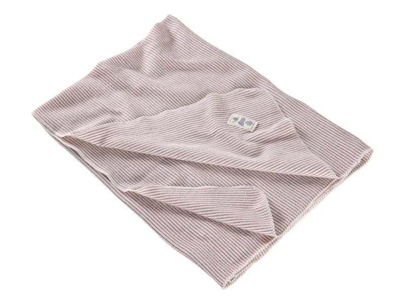 Lilano Lilano Babydecke Bio-Merinowolle Seide mauve-natur Maße 80 x 90 cm, Natur, rosa, – Produktbild 1 von 2