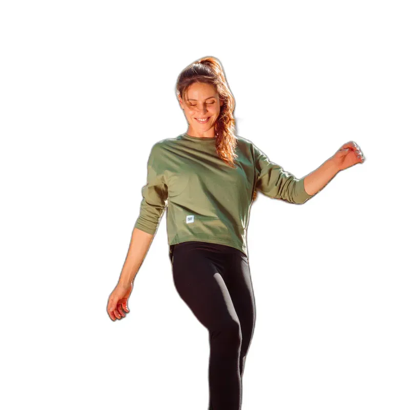 Snap Climbing T-Shirt mit Tasche Langarm, Damen Snap Climbing, Vert, – Produktbild 1 von 1
