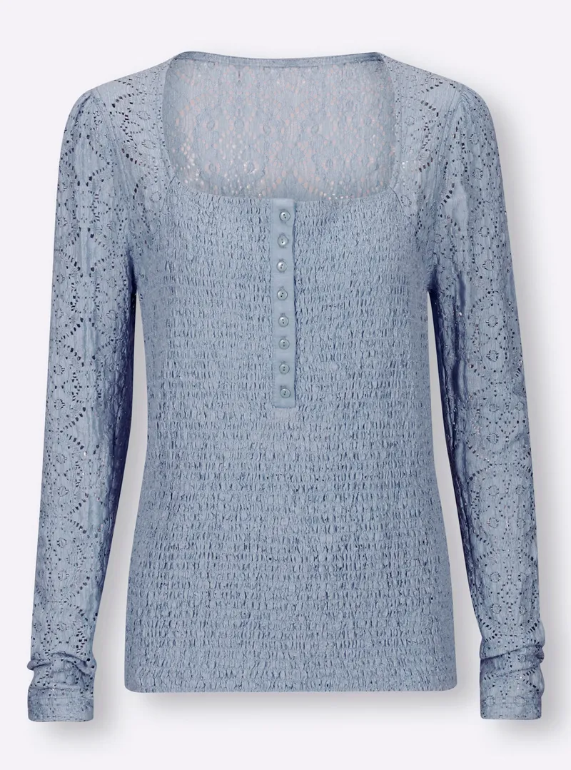 heine heine Langarmshirt bleu, Bleu, – Produktbild 2 von 2