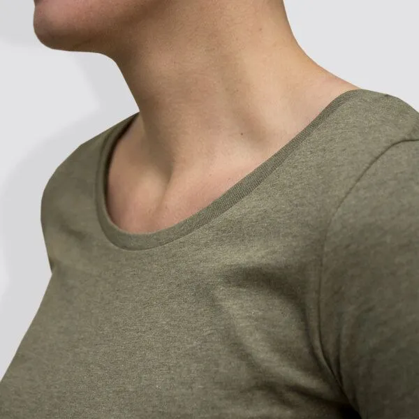 little kiwi little kiwi Damen T-Shirt, "No Way", Khaki, – Produktbild 3 von 4