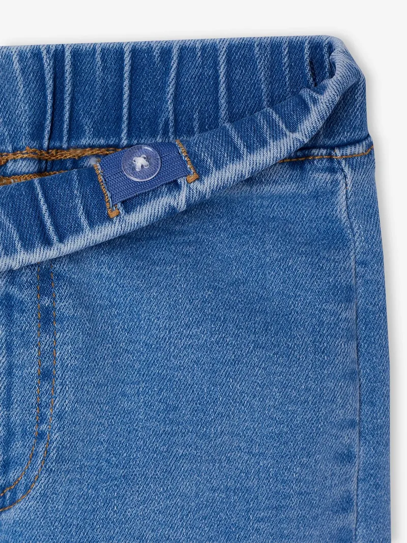 Vertbaudet Weite Mädchen Jeggings BASIC mittel, Mittelblau, – Produktbild 2 von 3