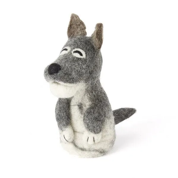 short'n'pietz short'n'pietz Wolf als Filz Eierwärmer, Grau weiss, – Produktbild 1 von 1