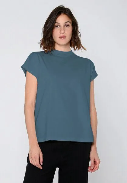 THOKKTHOKK ThokkThokk TT75 Boxy T-Shirt (GOTS, vegan), Sea blue (blau), – Produktbild 3 von 5