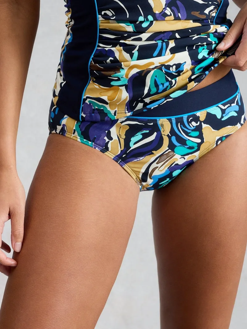 White Stuff Bikinihose Valley - 36, Marine print, – Produktbild 1 von 4